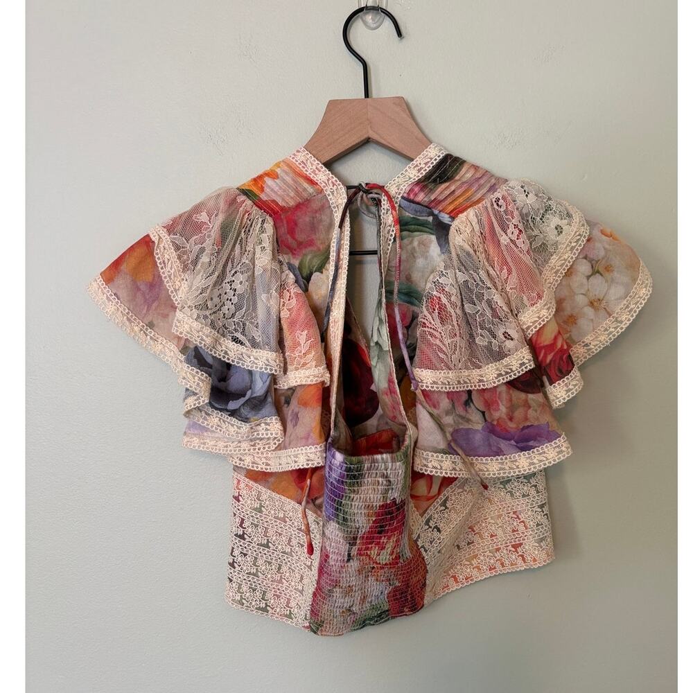 Alice + Olivia "Adira" Maxi Skirt & "Keeley" Flutter Sleeve Top Matching Set - Picture 3 of 16